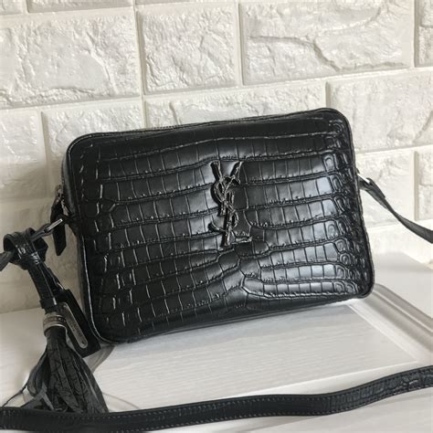 ysl velvet green bag|YSL crocodile crossbody bag.